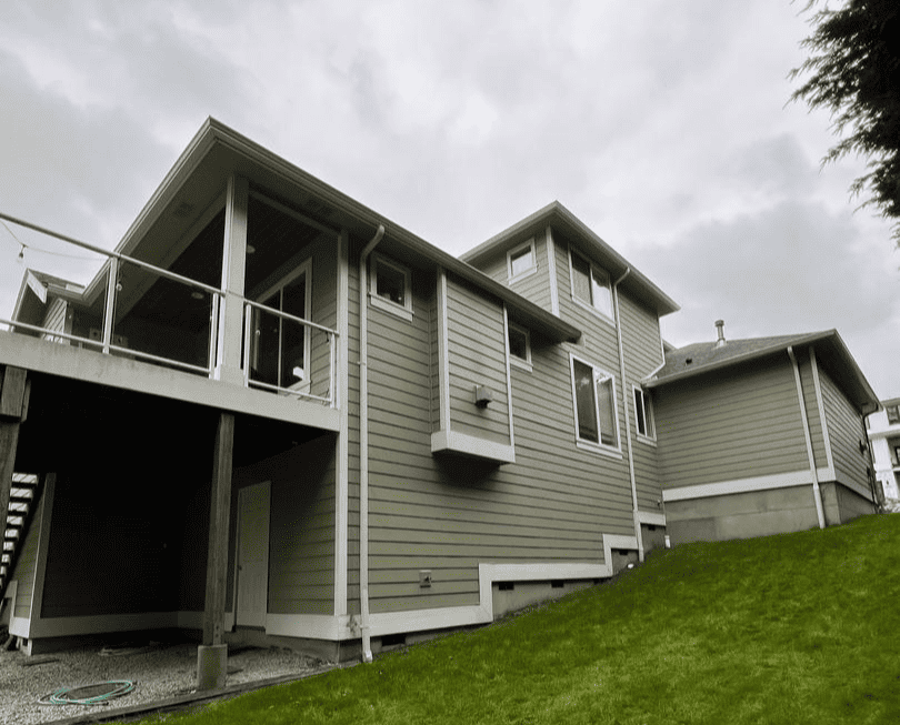 Professional seamless gutter installation completed by MSS Gutter in Issaquah, WA